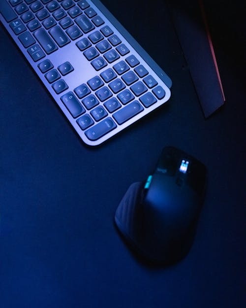 Foto stok gratis keyboard, mouse, nirkabel