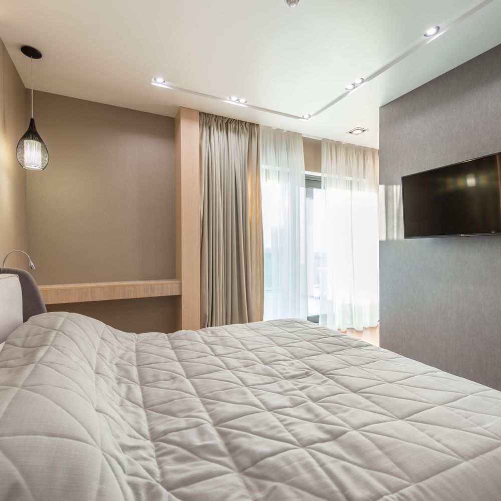 Interior Painting in Kidbrooke — dust sheets down and the room fully protected