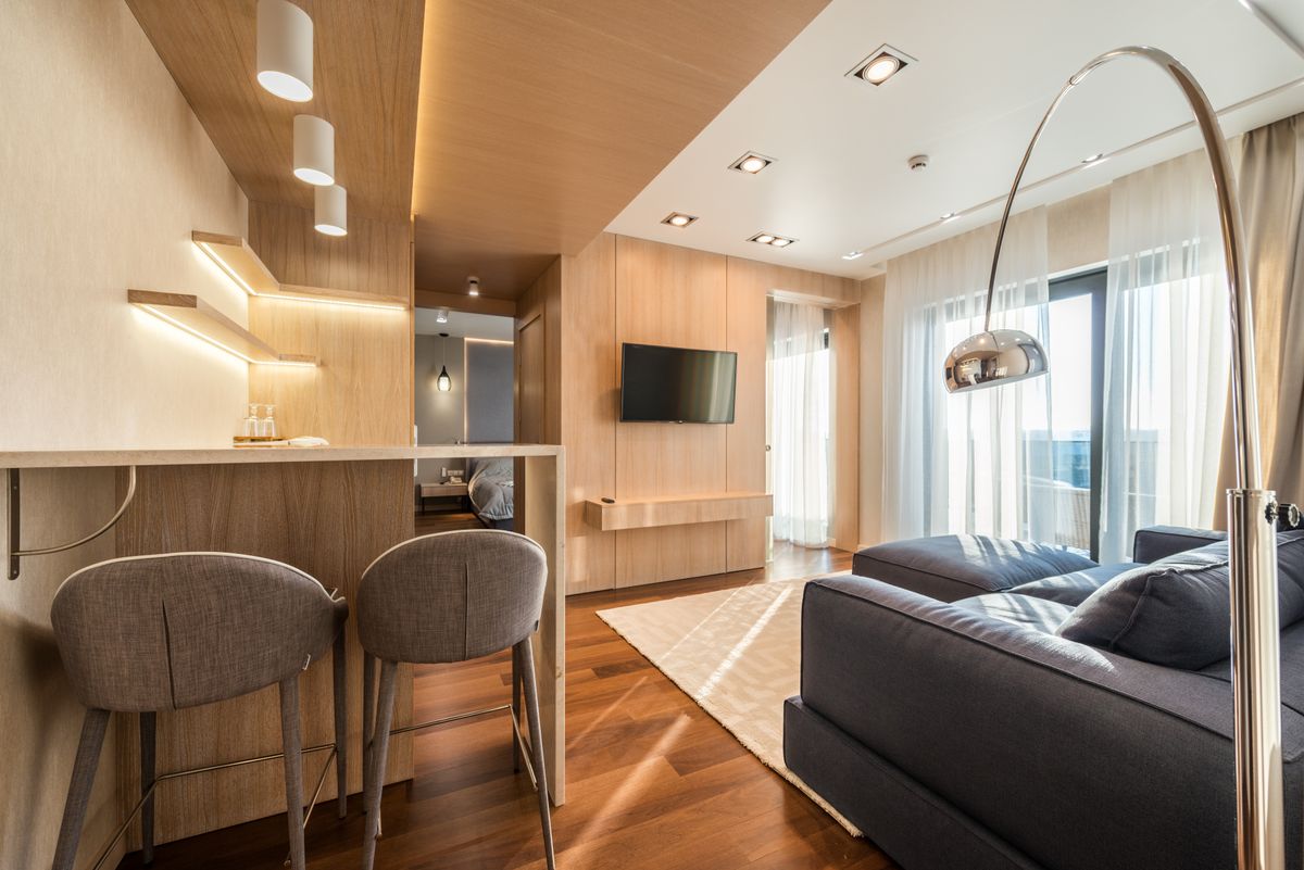Modern Kitchenette & Lounge