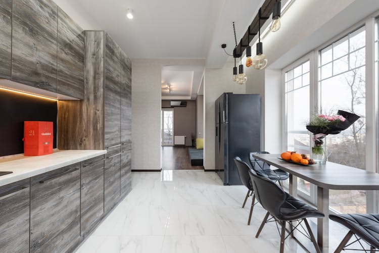 Interior Of Modern Kitchen With Window