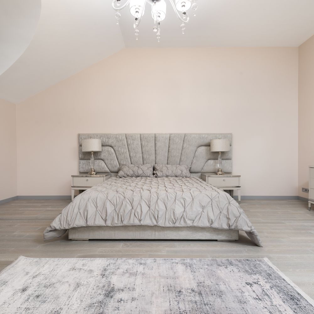 Wallpapering in East Wickham — woodwork brushed to a crisp, smooth line