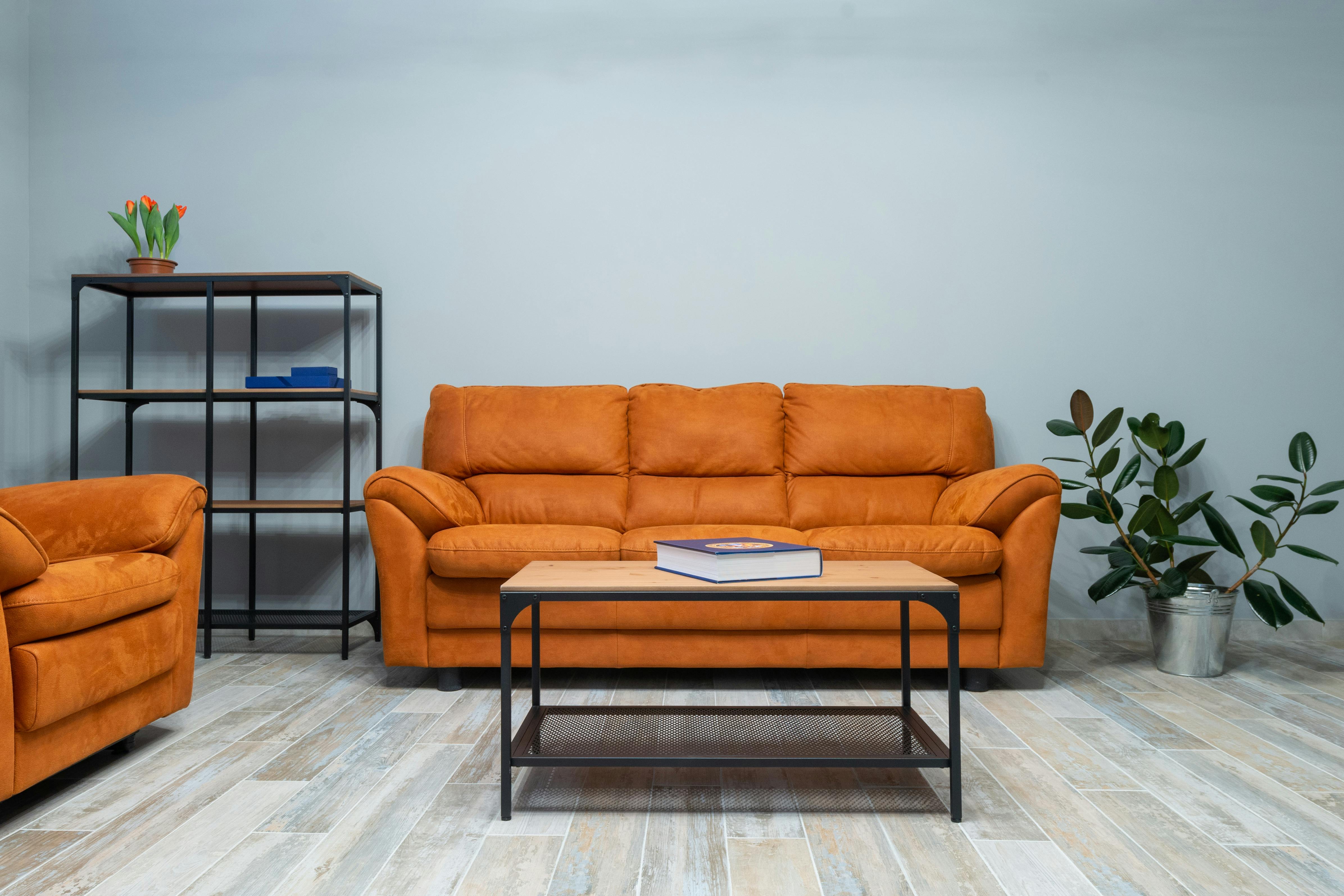 Couch near table in living room · Free Stock Photo