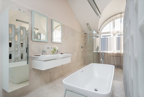 Free Interior of bathroom in daylight Stock Photo