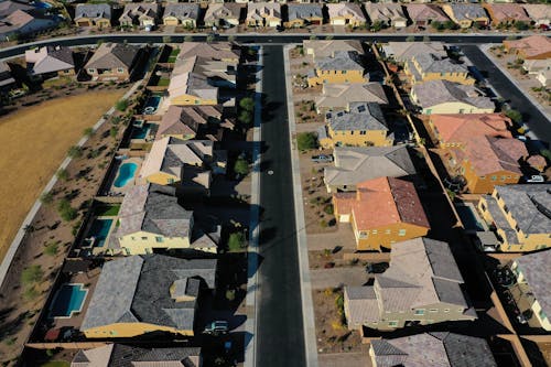 An Aerial Photography of a Residential Houses