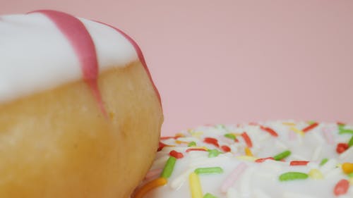 Free Close-Up Shot of Colorful Donuts  Stock Photo