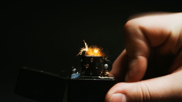 Fire Sparks from the Lighter