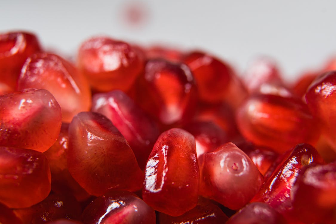 Pomegranate Seeds in Shallow Focus