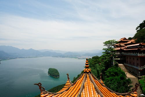 Free stock photo of blue lake, blue water, china