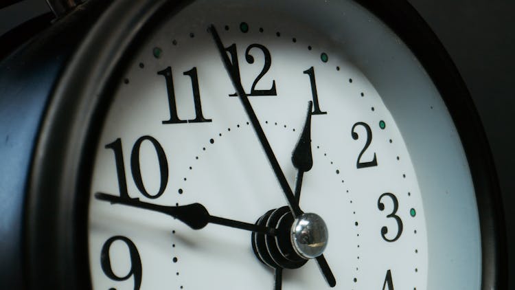  Analog Clock In Macro Photography