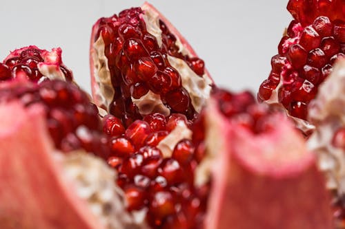 Close-Up Shot of a Pomegranate 