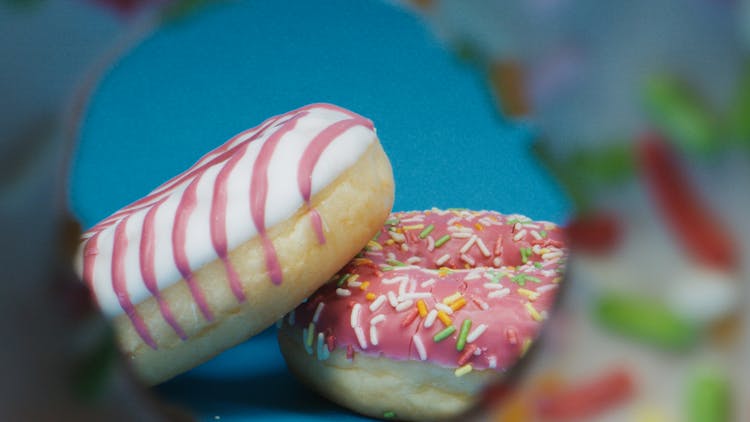 Sweet Donuts With Sprinkles