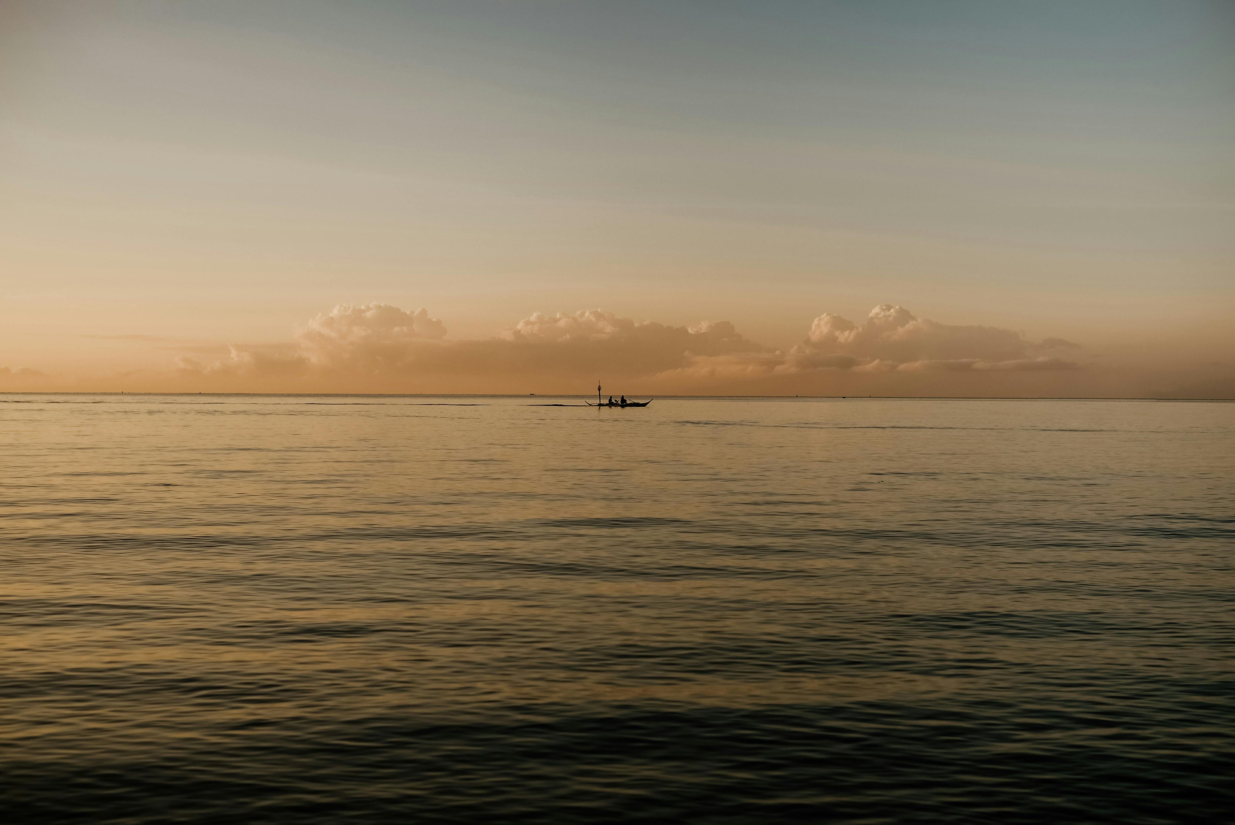 light sea dawn landscape