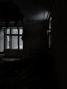 Old empty house with shabby ceiling