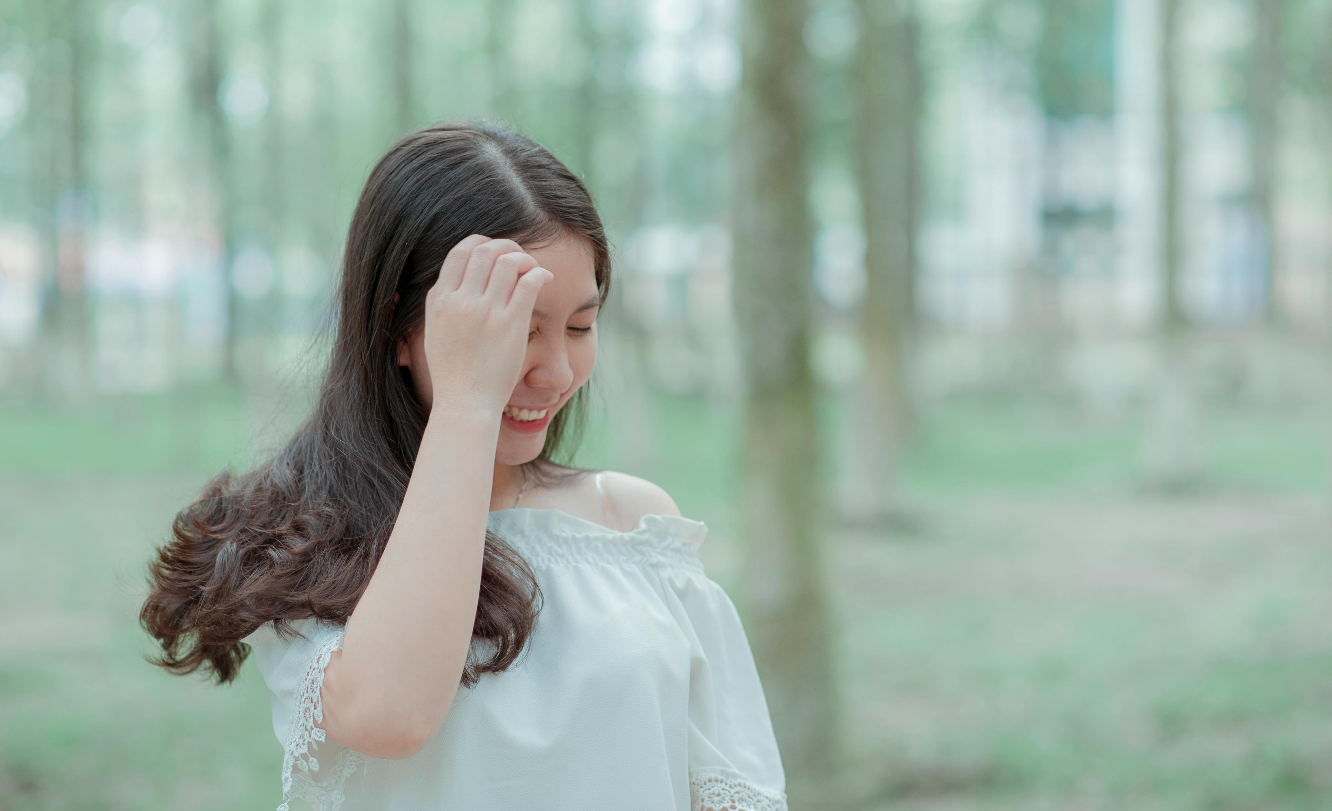 bokeh photography of woman