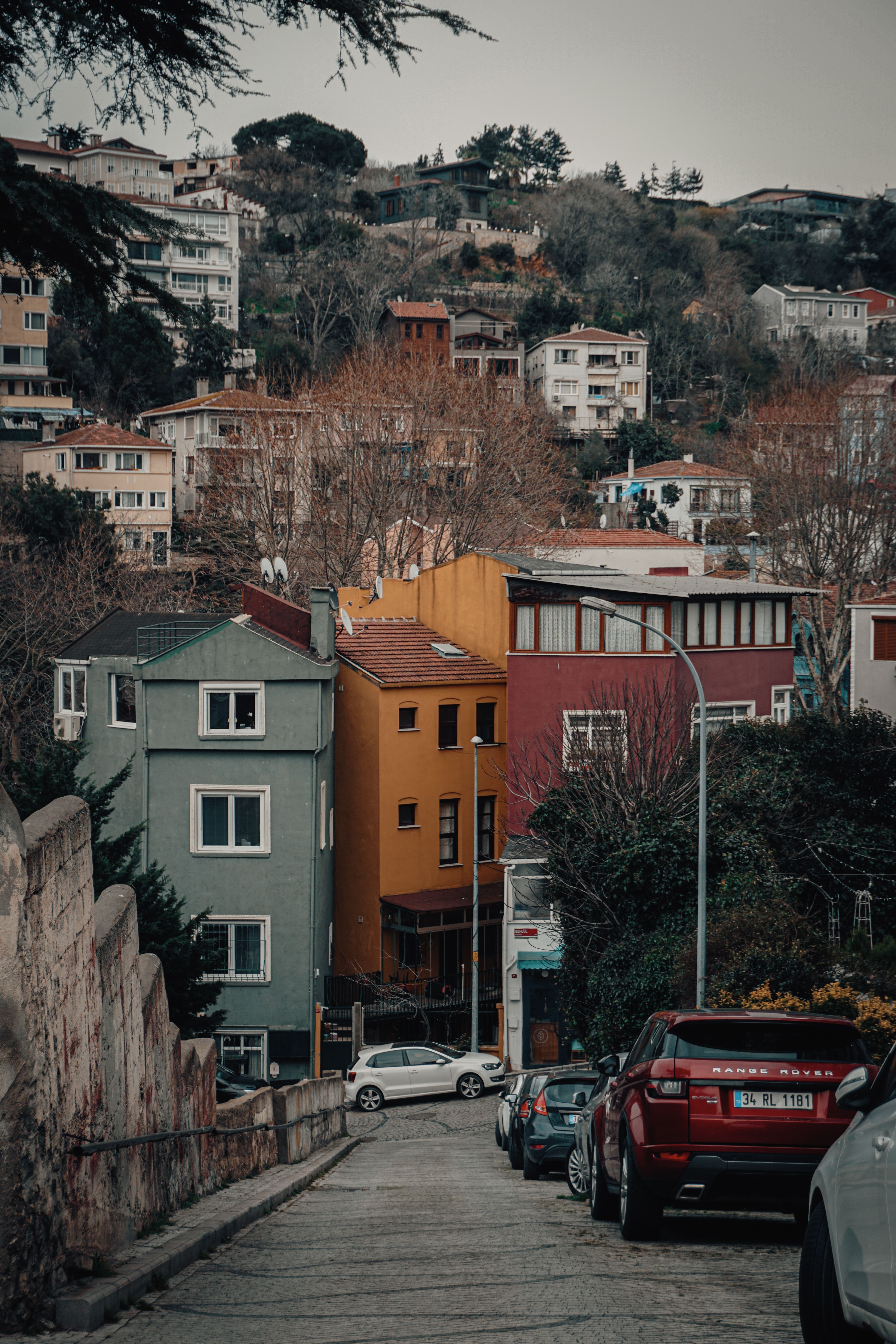 Parked Cars on the Side of the Street · Free Stock Photo