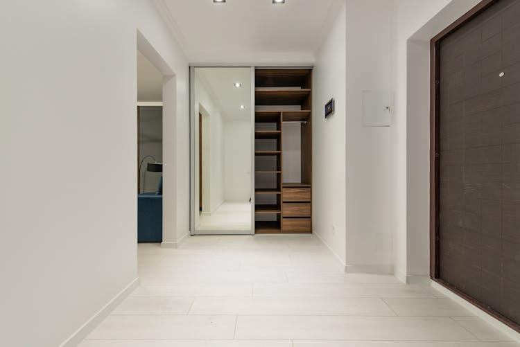 Modern Hall Interior With Closet In House