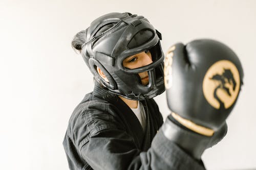 Free A Person Wearing a Black Gloves Stock Photo