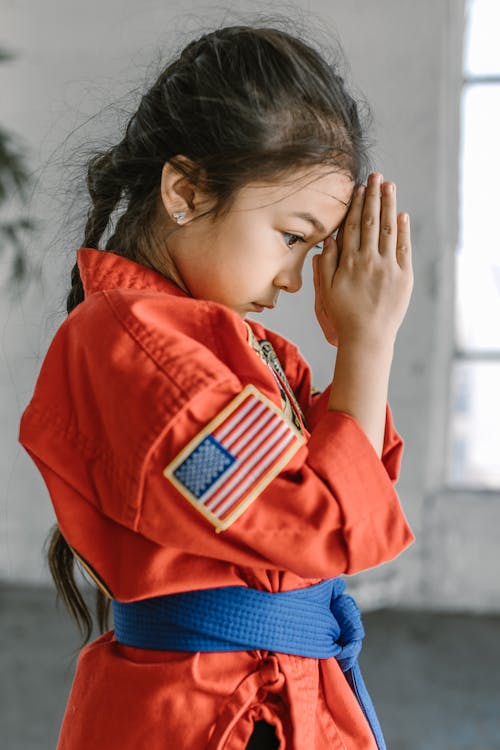 A Girl Training in Martial Art