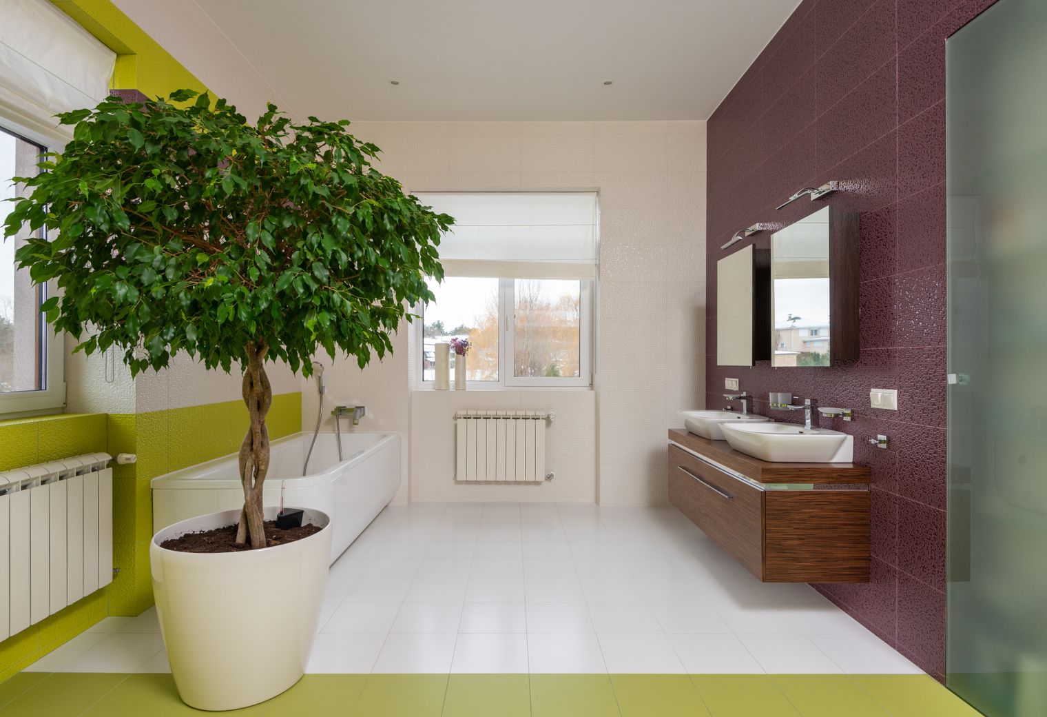 End of Tenancy Decorating in Wood Green — a decorator at work mid-project