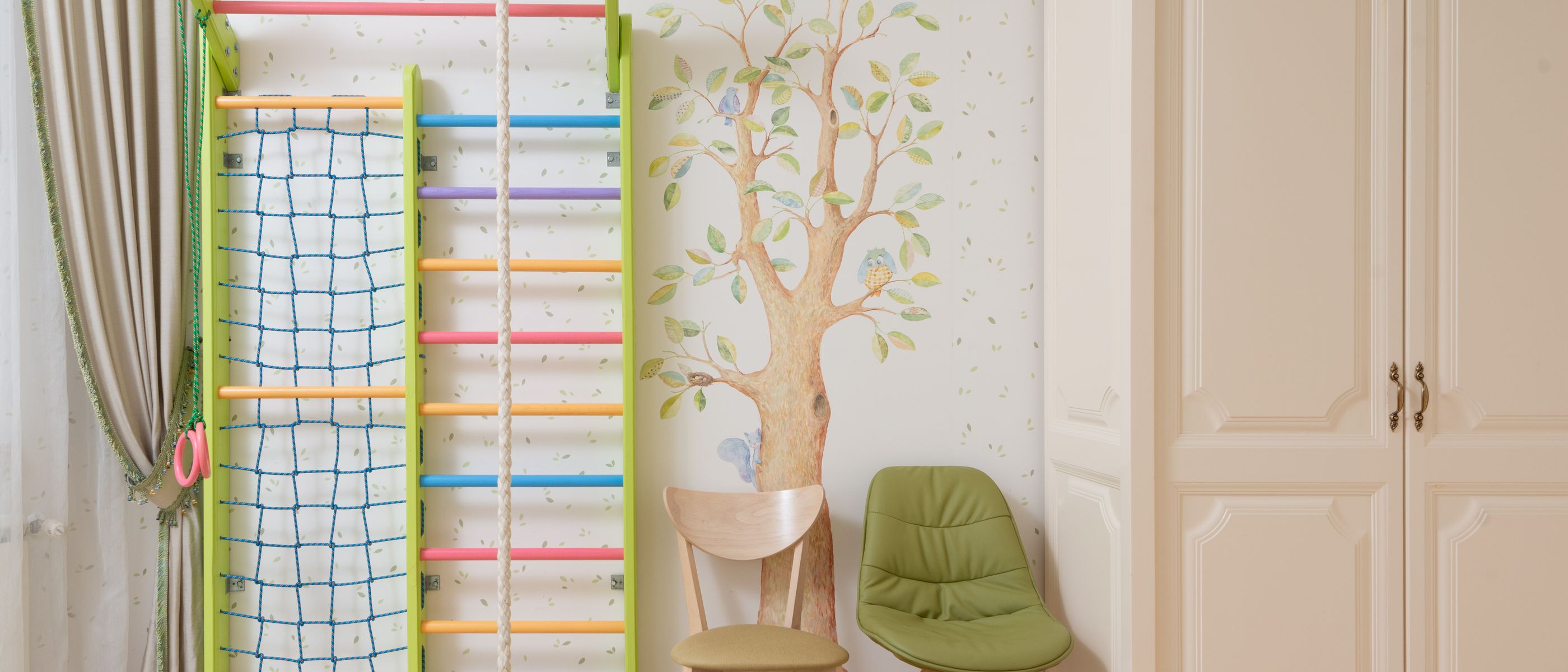 Wallpapering in Thames View — quality trade paint going on in two coats