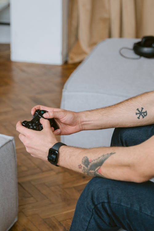 Person Playing a Video Game