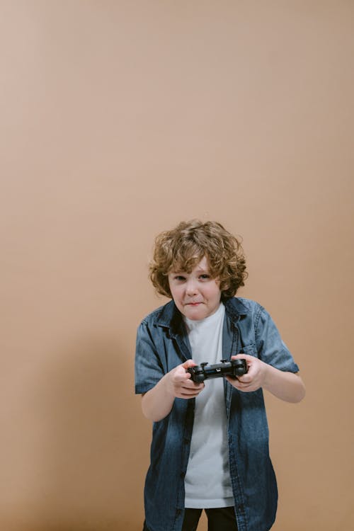 Imagine de stoc gratuită din băiat, controler de joc, copil