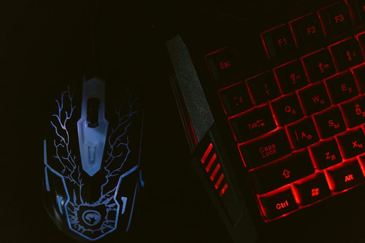 Close-Up Shot Of Gaming Mouse And Keyboard