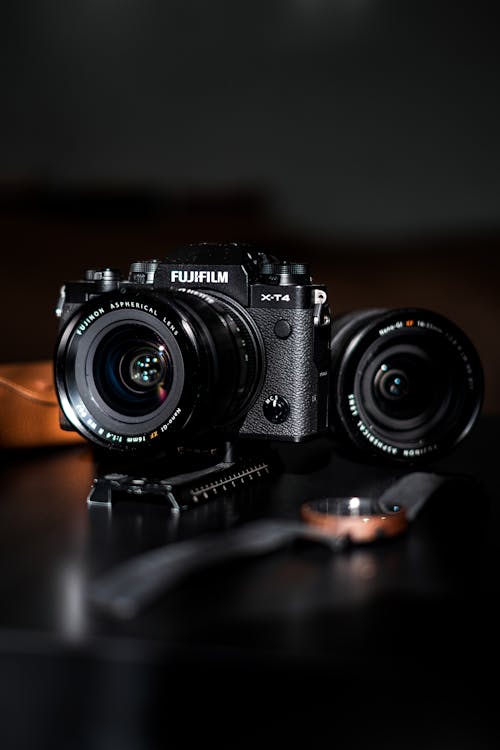 A Close-Up Shot of a Fujifilm X-T4