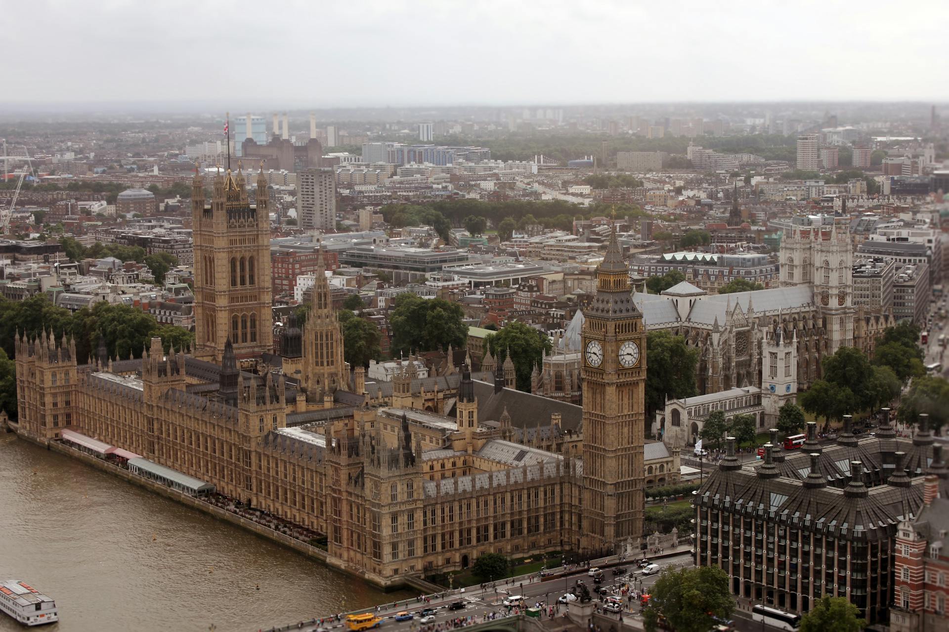 Bird's Eye View of Parliament Building During Daytime