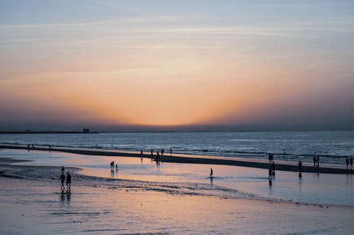 Безкоштовне стокове фото на тему «берег моря, горизонт, Захід сонця» стокове фото