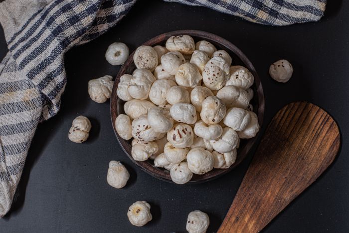 Puffed Fox Nuts in bowl — ready to eat