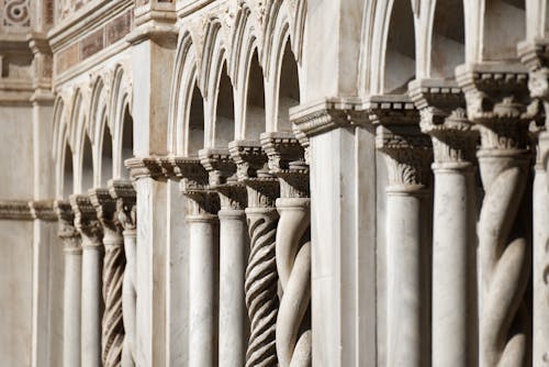 Gray Concrete Pillars