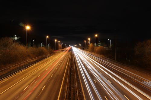 Immagine gratuita di autostrada, illuminato, light-painting
