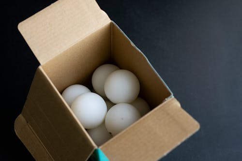 Free Photograph of Ping Pong Balls in a Box Stock Photo