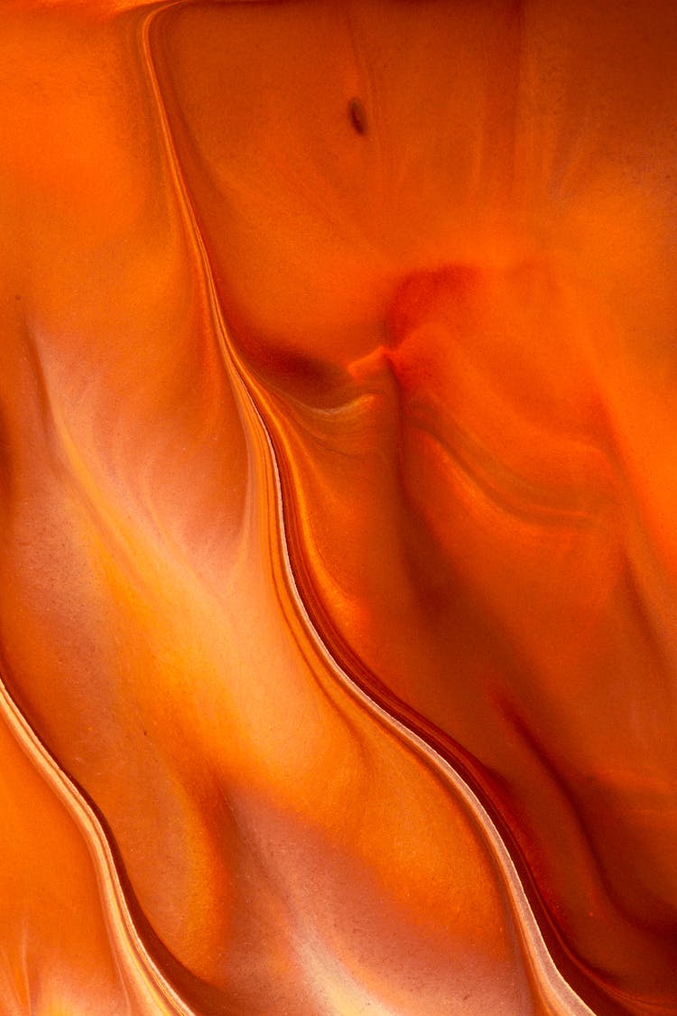 Smooth Sparkly Orange Liquid 