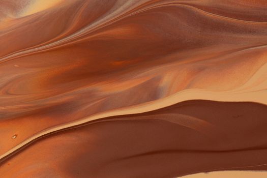 Brown and White Abstract Painting