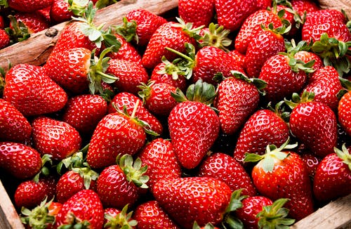 Close-Up Shot of Strawberries