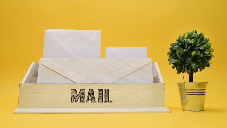 
Envelopes On A Mail Organizer