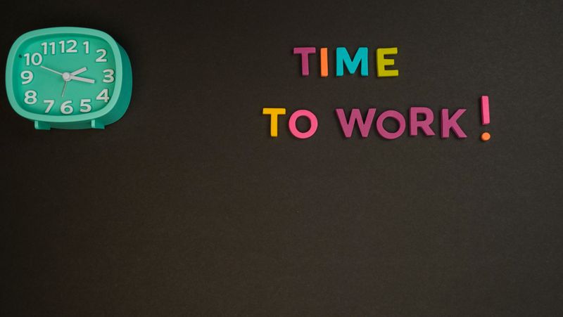 a calendar with color coded time blocks throughout the day