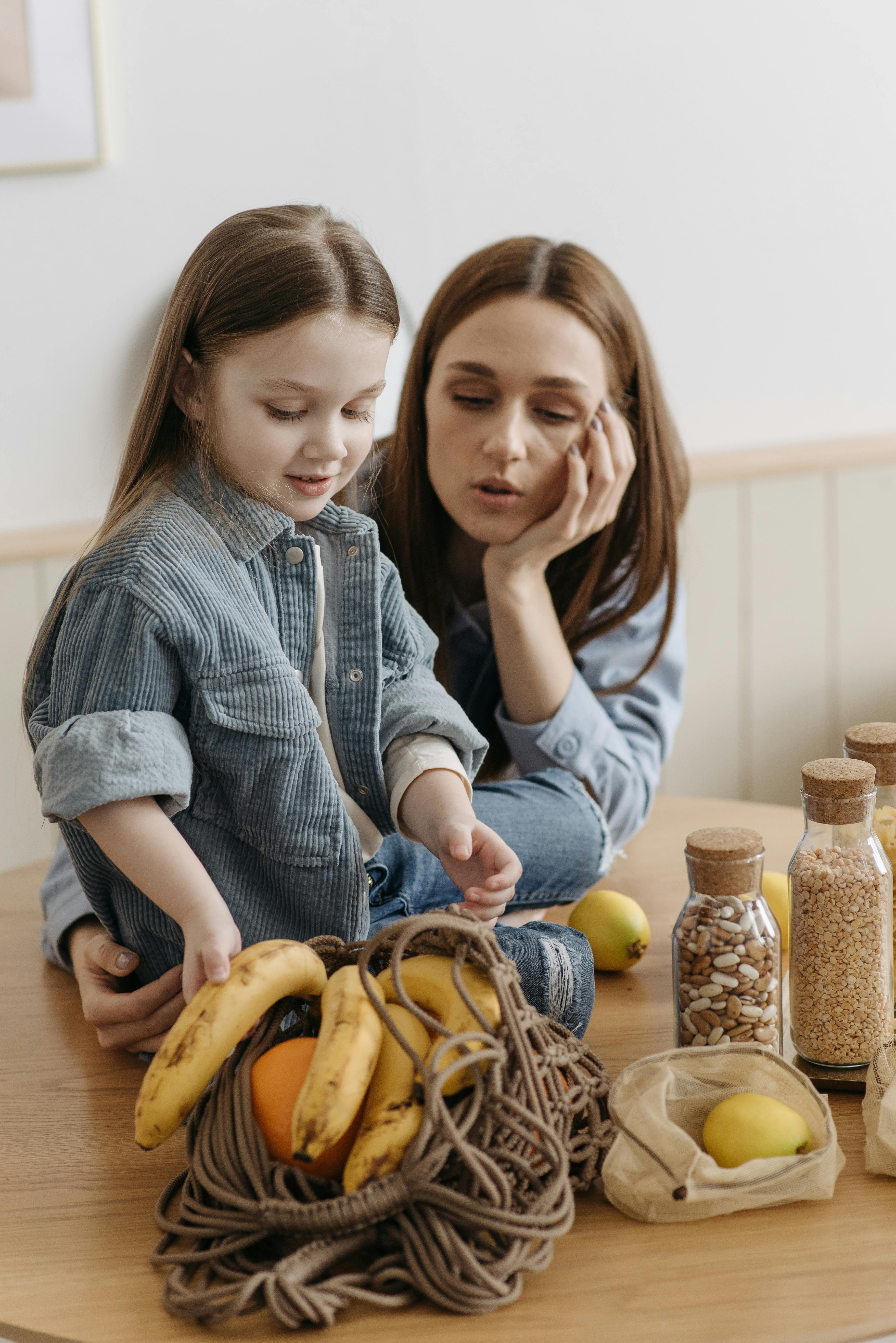 a daughter and her mother talking