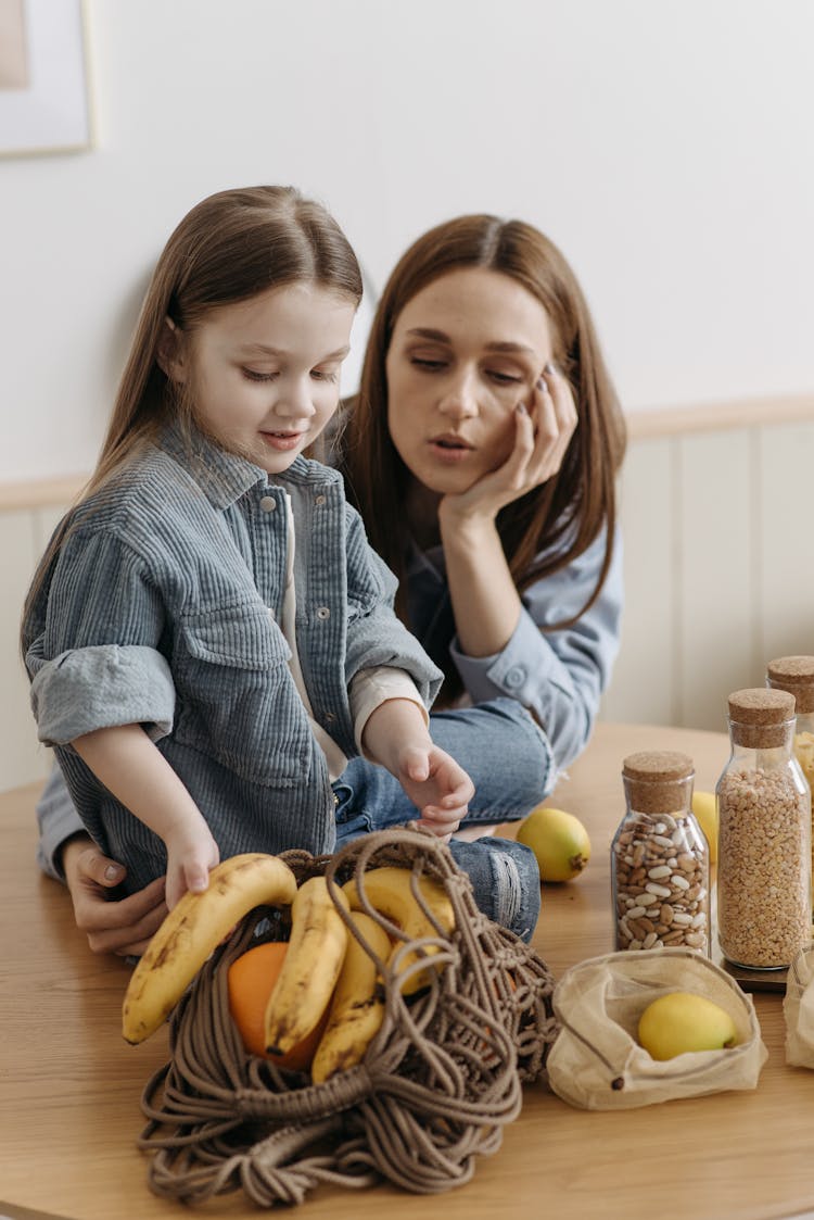 A Daughter And Her Mother Talking 