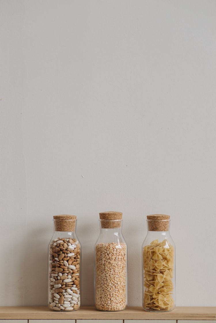 Photo Of Organized Jars With Food