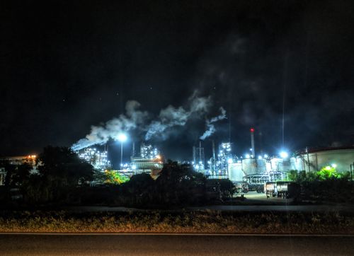 Free stock photo of air pollution, black, city at night Stock Photo