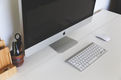 apple, bilgisayar, çalışma alanı içeren Ücretsiz stok fotoğraf
