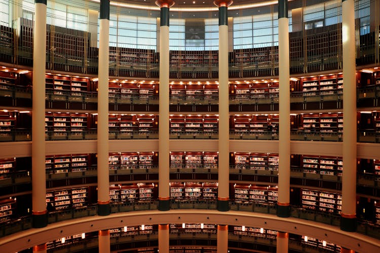 
The Interior Of The Presidential Library