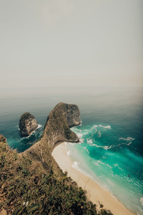 
A View of the Kelingking Beach in the Nusa Penida Island
