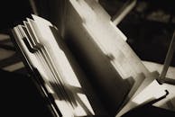 Pages of organizer with numbers in sun rays