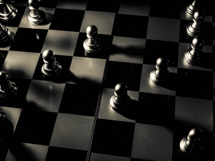 Photograph Of Chess Pieces