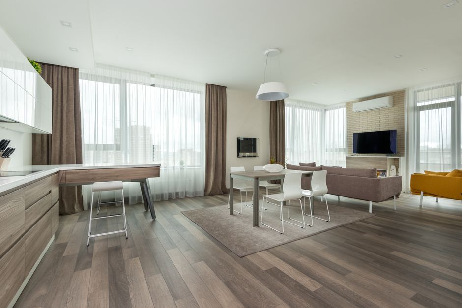 Modern large studio apartment interior in River North - large studio apartment for rent river north Modern large studio apartment interior in River North - large studio apartment for rent river north