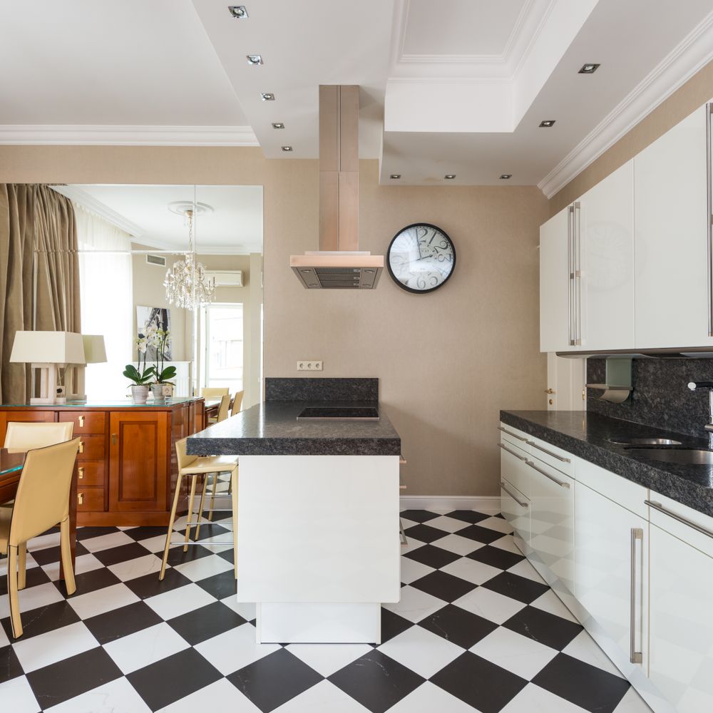 Kitchen Spraying in Lamorbey — walls rolled to an even, flat finish